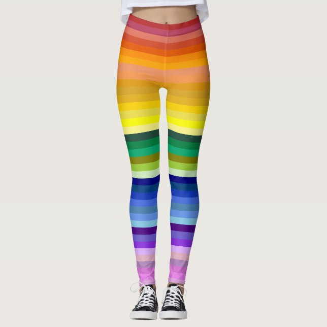 Leggings 42 Rayos Espectro Arcoiris (Anverso)