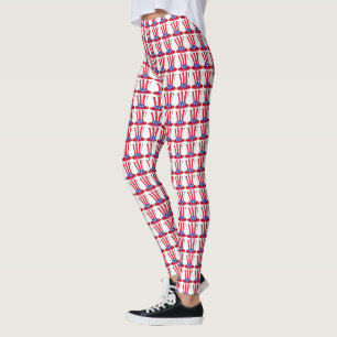 Leggings 4 de julio Estrellas Patrióticas de Estados Unidos