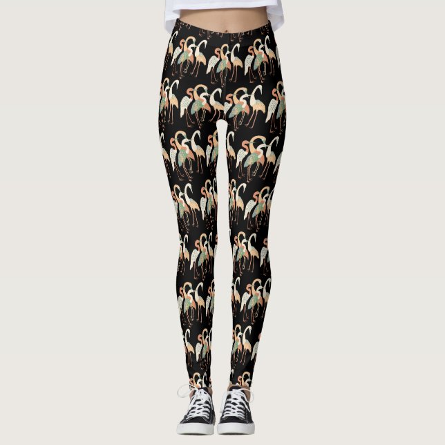Leggings 4 Grullas Japonesas Thunder_Cove (Anverso)