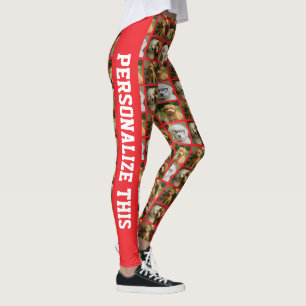 Leggings 6 Plantilla de Foto y Texto Collage Personalizado 