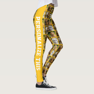 Leggings 6 Plantilla de Foto y Texto Collage Personalizado