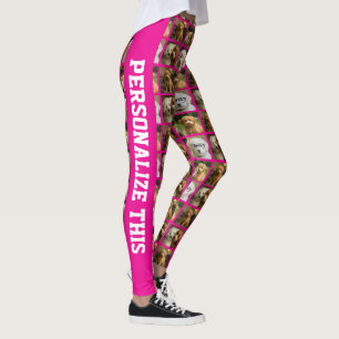 Leggings 6 Plantilla de Foto y Texto Collage Personalizado 