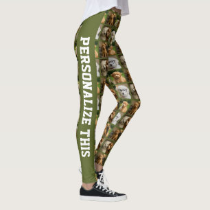 Leggings 6 Plantilla de Foto y Texto Collage Personalizado 