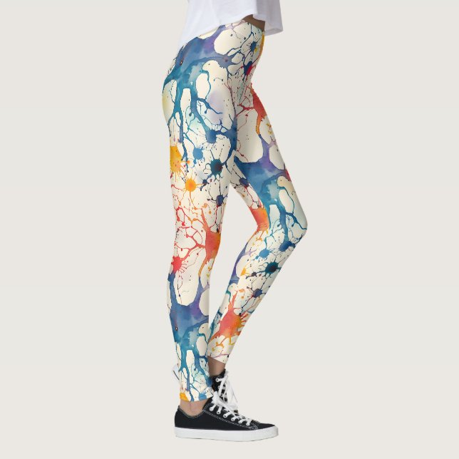 Leggings 70s 60s Psicodélico Hippy Retro Hip (Derecha)