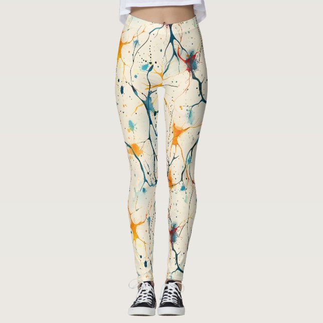 Leggings 70s 60s Psychedelic Hippy Retro Hip (Anverso)