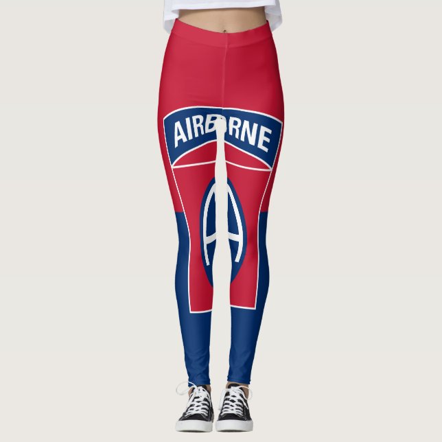 Leggings 82ª División Aérea Bandera Veterano Militar (Anverso)