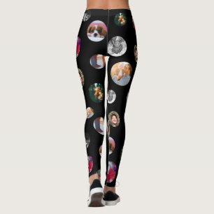 Leggings 8 Fotografía de un punto de polka Plantilla Círc