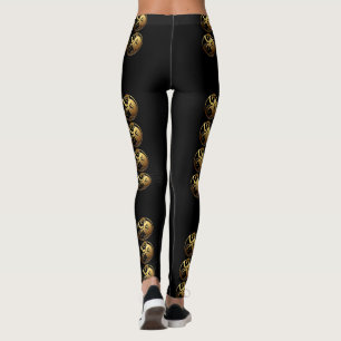 Leggings 8 Monos Año Chino Zodiac Cumpleaños Leña