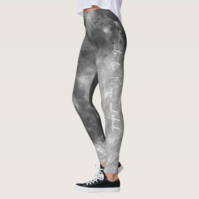 Leggings A la luna y las piernas posteriores (Izquierda)