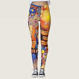 Leggings A la luna y las piernas traseras