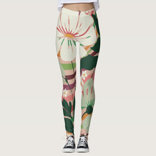 Leggings A los amantes de la naturaleza les encanta el patr (Anverso)