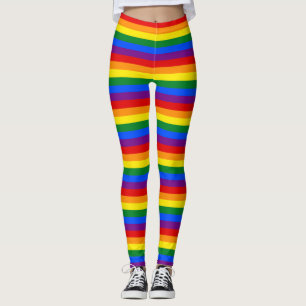 Leggings A rayas de arcoíris