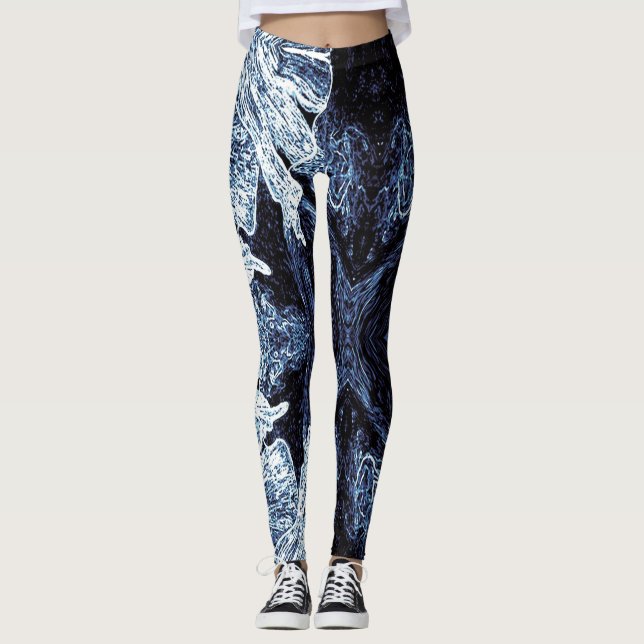 Leggings A Splash Of Aqua Blue 2 (Anverso)