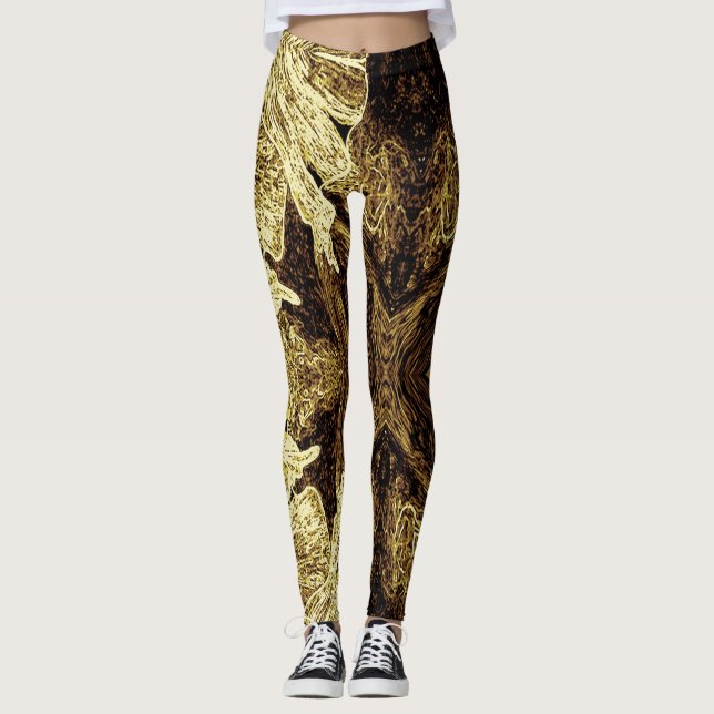 Leggings A Splash Of Golden Brown 2 (Anverso)