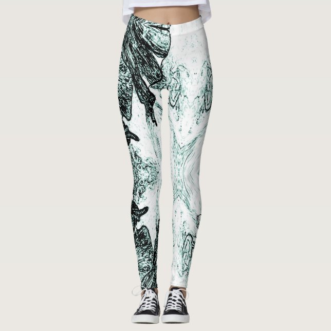 Leggings A Splash Of Green  (Anverso)
