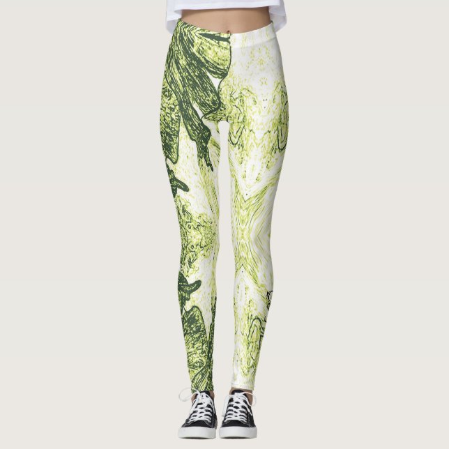 Leggings A Splash Of Lime Green (Anverso)