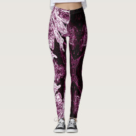 Leggings A Splash Of Rose Pink 2