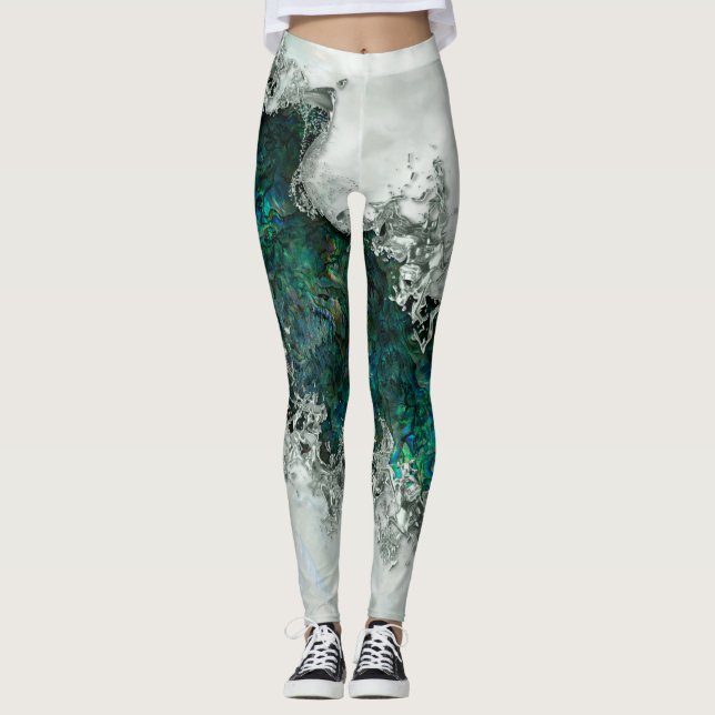 Leggings Abalone Shell Pearl y Silver 1 (Anverso)