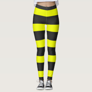 Leggings Abeja amarilla y negra de la miel inspirada