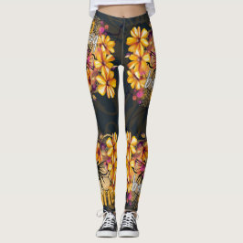 Leggings Abeja, café