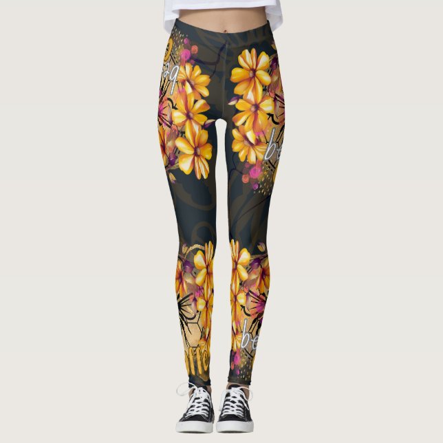 Leggings Abeja, café (Anverso)