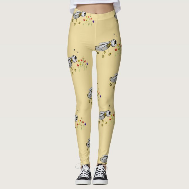 Leggings Abejas de primavera como (Anverso)