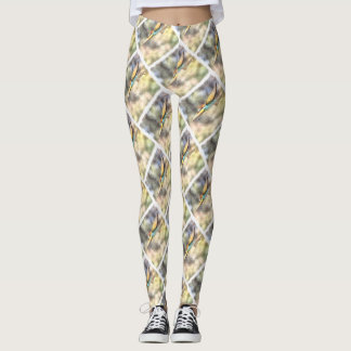 Leggings Abejas Europeas Comen En La Acuarela De Vuelo