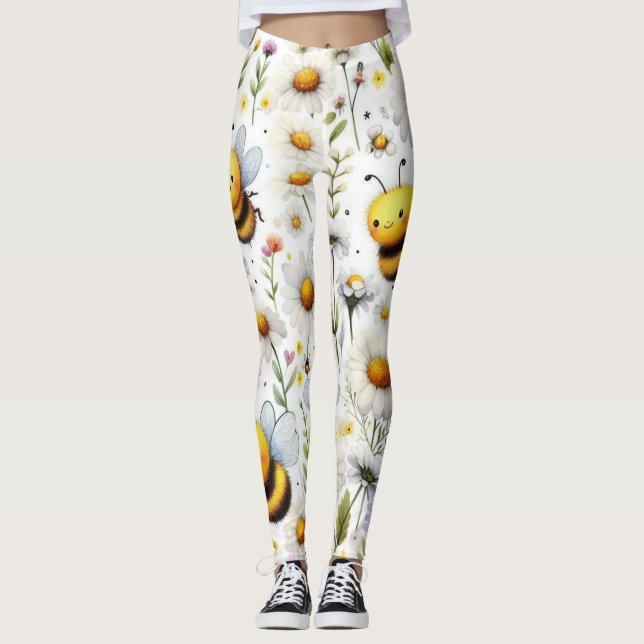 Leggings Abejas primaverales y maricas (Anverso)