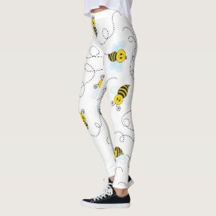 Leggings Abejorro Vuela Amarillo Negro Abeja Bumblebee