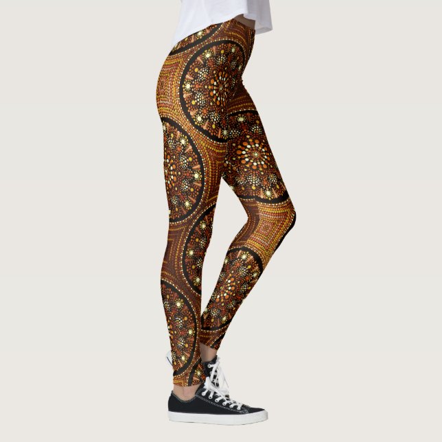 Leggings ABL - 0284 - Patrón de Mandala - Piernas (Derecha)