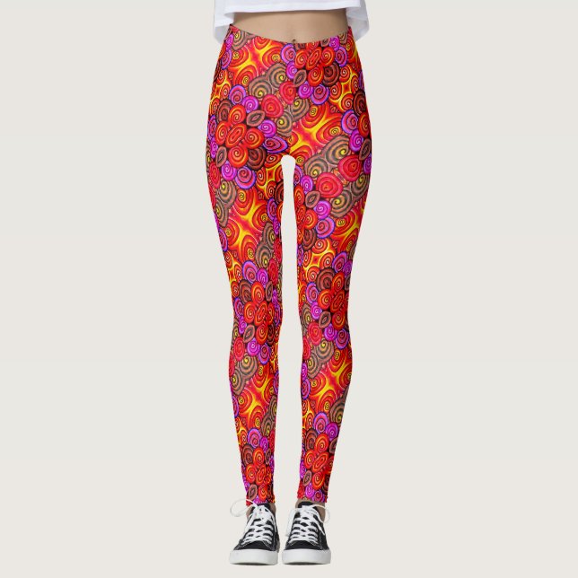 Leggings ABL - 132 - Fuego - Piernas (Anverso)