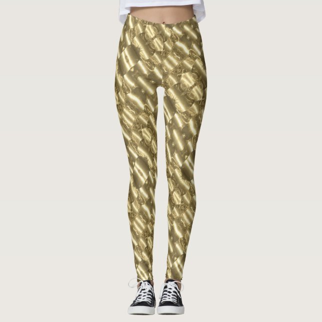 Leggings ABL - 142 - Oro - Piernas (Anverso)
