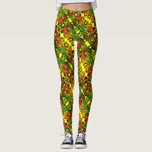 Leggings ABL - 304 - Gecko rojo - Piernas