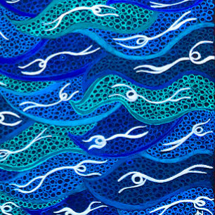Leggings Aborigen australiano de los espíritus del agua Leg