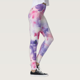 Leggings Abstracción Artística Psicodélica Explosión de Col