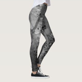 Leggings Abstracción Artística Psicodélica Explosión de Col