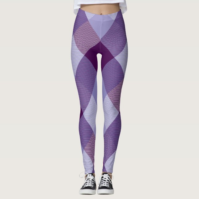 Leggings Abstracción cuadrada geométrica 4 (Anverso)