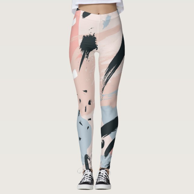 Leggings abstracción de Pastel (Anverso)