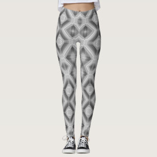 Leggings Abstracción formas geométricas elementos blancos g