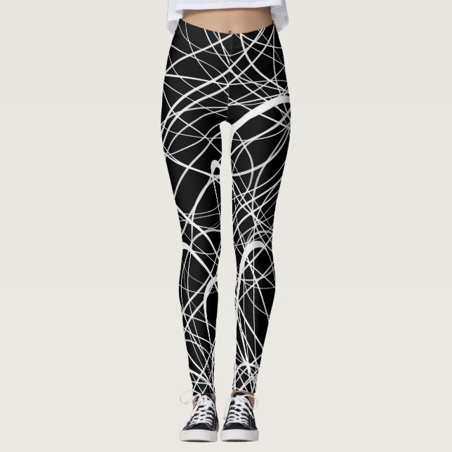 Leggings Abstract1 lineares - Polainas (Anverso)