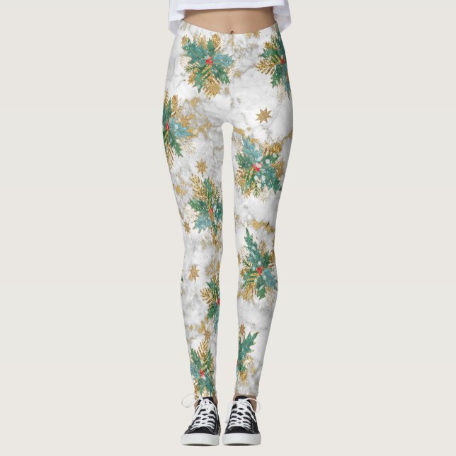Leggings Abstract Christmas Art (Anverso)