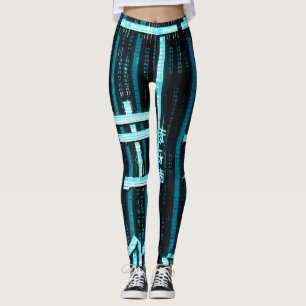 Leggings Abstract Dream Wave – Vibrant Surreal Flow