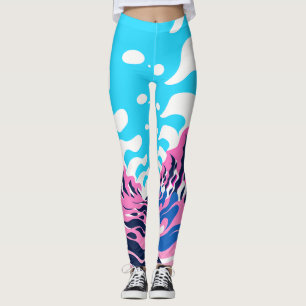Leggings Abstract Dream Wave – Vibrant Surreal Flow
