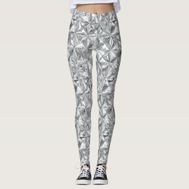 Leggings Abstract Mosaic Pattern | Diamond Prism (Anverso)