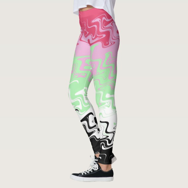 Leggings Abstract Recipromantic Pride Flag   (Izquierda)