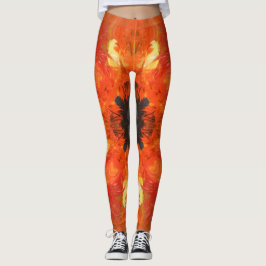 Leggings Abstract Sunflower