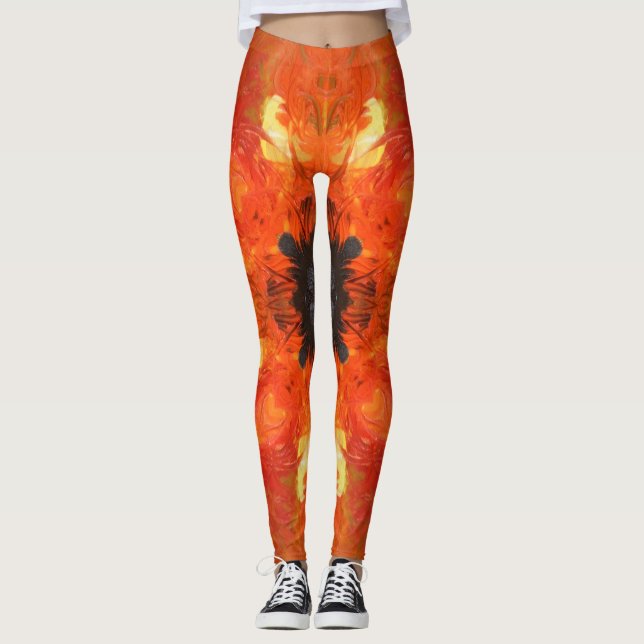 Leggings Abstract Sunflower (Anverso)