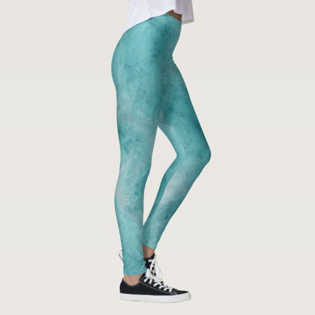 Leggings Abstract Vibrant Pattern Psychedelic Color Burst (Derecha)