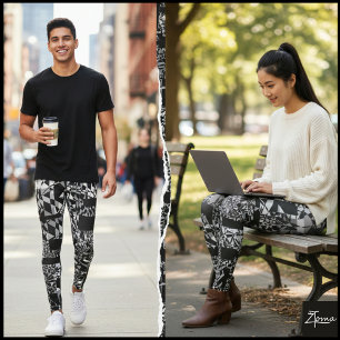 Leggings abstracto