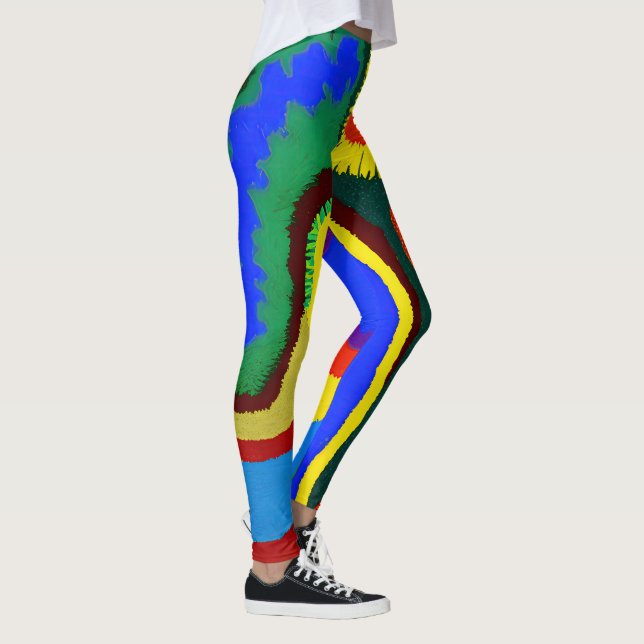 Leggings Abstracto aborigen Art Vol. 08 (Derecha)